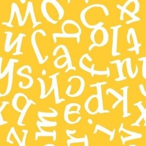  Brush Alphabet :: Yellow Twinkle