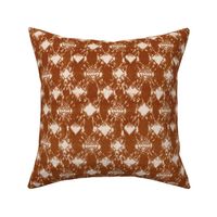 big tie dye diamond plaid in copper