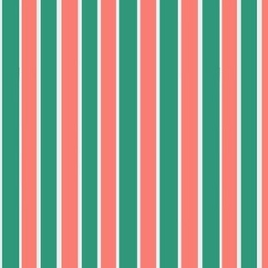 Sweet Pink & Green Mints Stripes