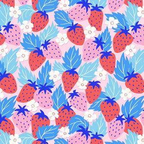 papercut strawberries/medium