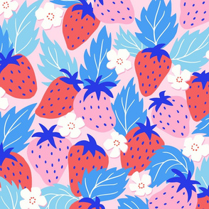 papercut strawberries/large