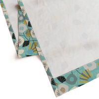 Butterfly Garden Teal - Large