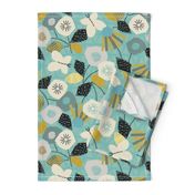 Butterfly Garden Teal - Large