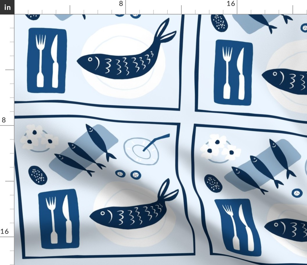 Fish napkin 12inch