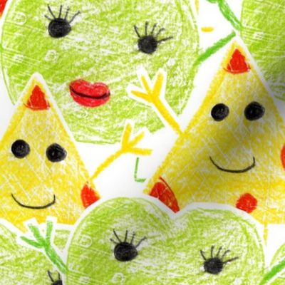 Cheese Jeese Kids Crayon pattern