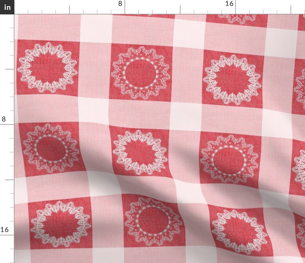 AUNT MAE'S TABLECLOTH (RED)