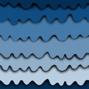 Paper cut waves