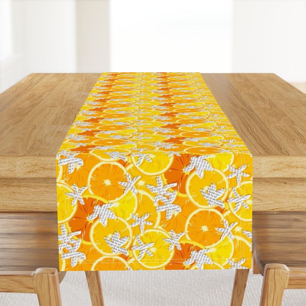 papercut orange blossoms