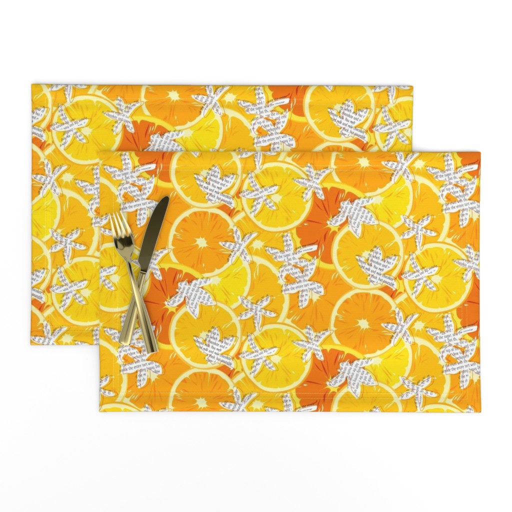 papercut orange blossoms