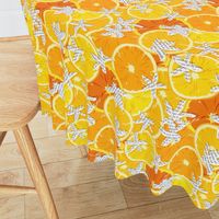 papercut orange blossoms