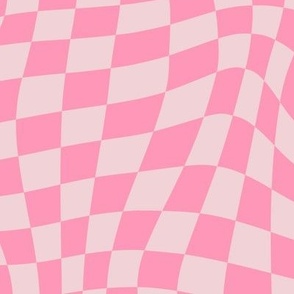 Op Checkerboard Wave Pink