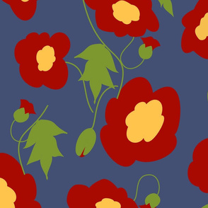 Cut-Paper Poppies