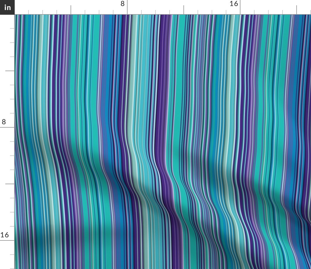 skinny stripes, purple turquoise blue