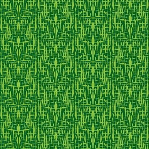 Sketchy Texture of Greenwood on Grape Leaf Green