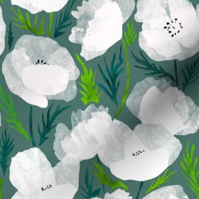 (SMALL) White Poppies