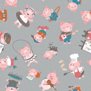 Little Piggies Stayed Home - medium