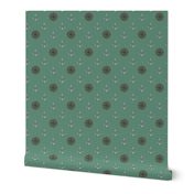 Ships Anchors & Wheels Sea Green