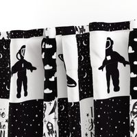 Space6 | Wholecloth Quilt | Black White