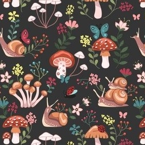 Snails and mushrooms