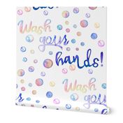 wash your hands fabric  //  promoting  health and hygiene !