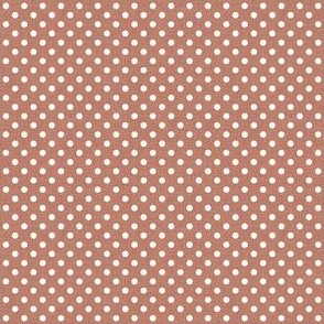 Polka Dot in Cinnamon Linen