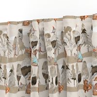 cutout woodland beige