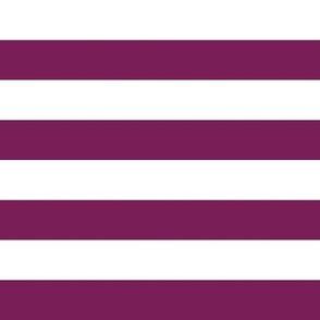 White Purple 1 Inch Stripes