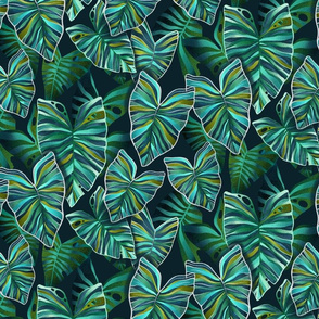 malachite leaves 