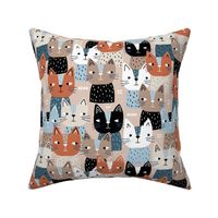 Funny cats pattern