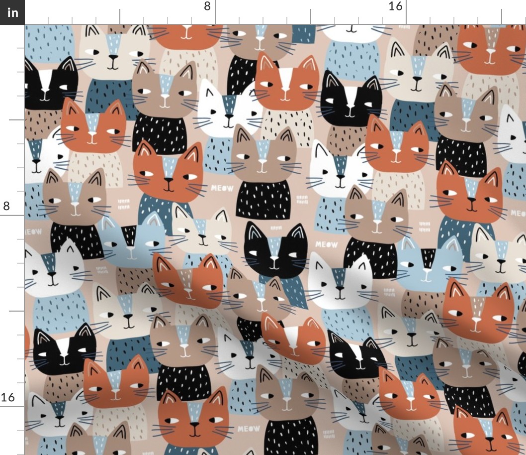 Funny cats pattern