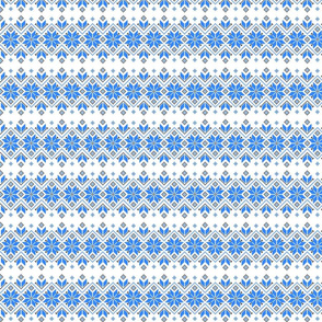 Wellspring - Star Alatyr - Ethno Ukrainian Traditional Pattern - Slavic Symbol - Small Blue