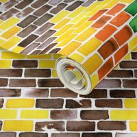 Wall bricks tile pattern repeat 