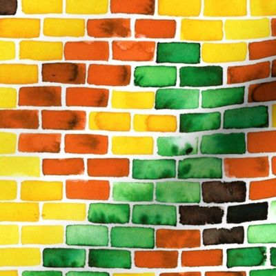 Wall bricks tile pattern repeat 