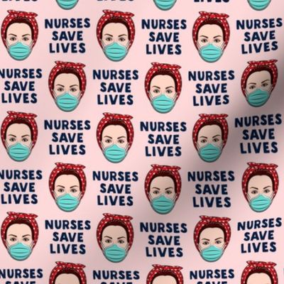 Rosie Nurse - Nurses save lives - pink - LAD20