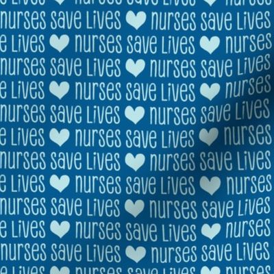 Nurses save lives - blue on blue - LAD20