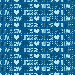 Nurses save lives - blue on blue - LAD20