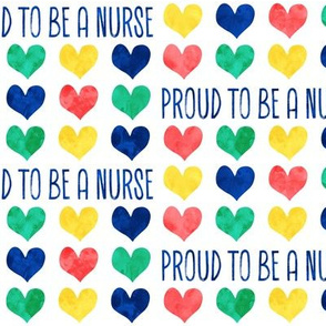 Proud to be a nurse - rainbow - nursing/medical - LAD20