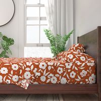 Ditsy Florals in Orange