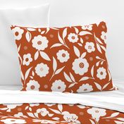 Ditsy Florals in Orange