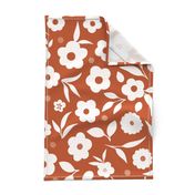 Ditsy Florals in Orange