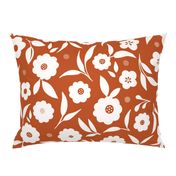 Ditsy Florals in Orange