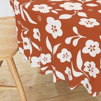 Ditsy Florals in Orange