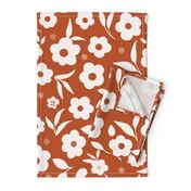 Ditsy Florals in Orange