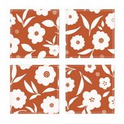 Ditsy Florals in Orange