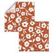 Ditsy Florals in Orange