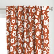 Ditsy Florals in Orange