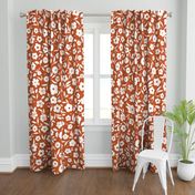 Ditsy Florals in Orange