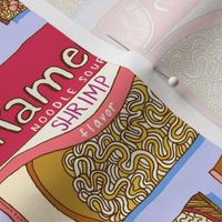 ramen noodle packets - lilac