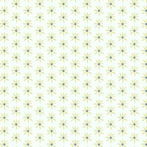 Geo Daisies in Lime
