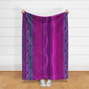Caribbean Batik - Violet - Large Scale 54x45
